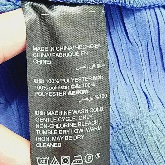 Chico's Women's Utility Jacket Size 2/ 12 Full Zip Textured Blue 7072 - Picture 7 of 8